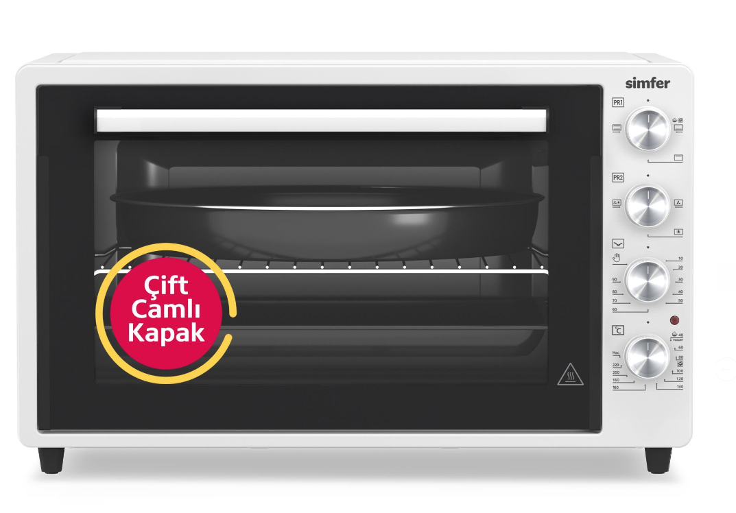 Simfer M-7032 70Litre Beyaz Midi Fırın Turbo