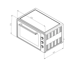 Simfer M-7032 70Litre Beyaz Midi Fırın Turbo