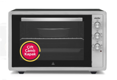 Simfer M-7003 70Litre Inox Gri Midi Fırın 6 Fonksiyon Turbo