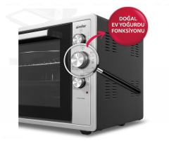 Simfer M-7003 70Litre Inox Gri Midi Fırın 6 Fonksiyon Turbo