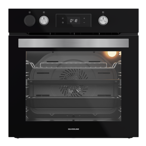 SILVERLINE BO65P4B01 SİYAH ANKASTRE FIRIN