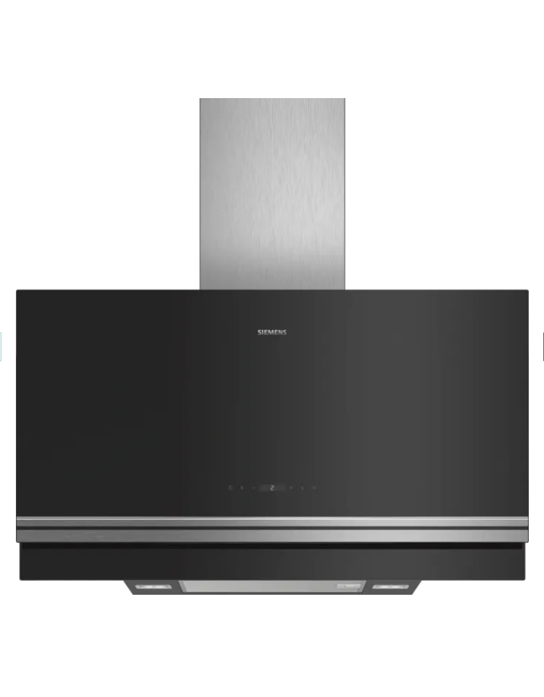 SIEMENS LC97FVP60 iQ700 Duvar Tipi Davlumbaz 90 cm Siyah Cam