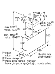 SIEMENS LC97FVP60 iQ700 Duvar Tipi Davlumbaz 90 cm Siyah Cam