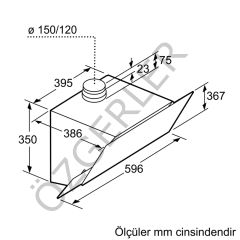 SIEMENS LC68KAK20T iQ500 Duvar Tipi Davlumbaz