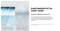 samsung AR12CXFCABT/SK 12.000 BTU WİNDFREE  SİYAH  6 YIL GARANTİLİ